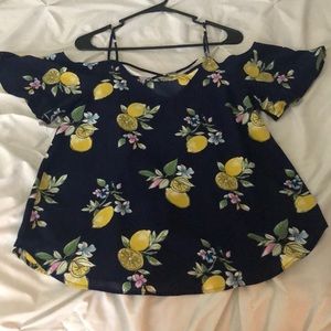 Lemon print blouse